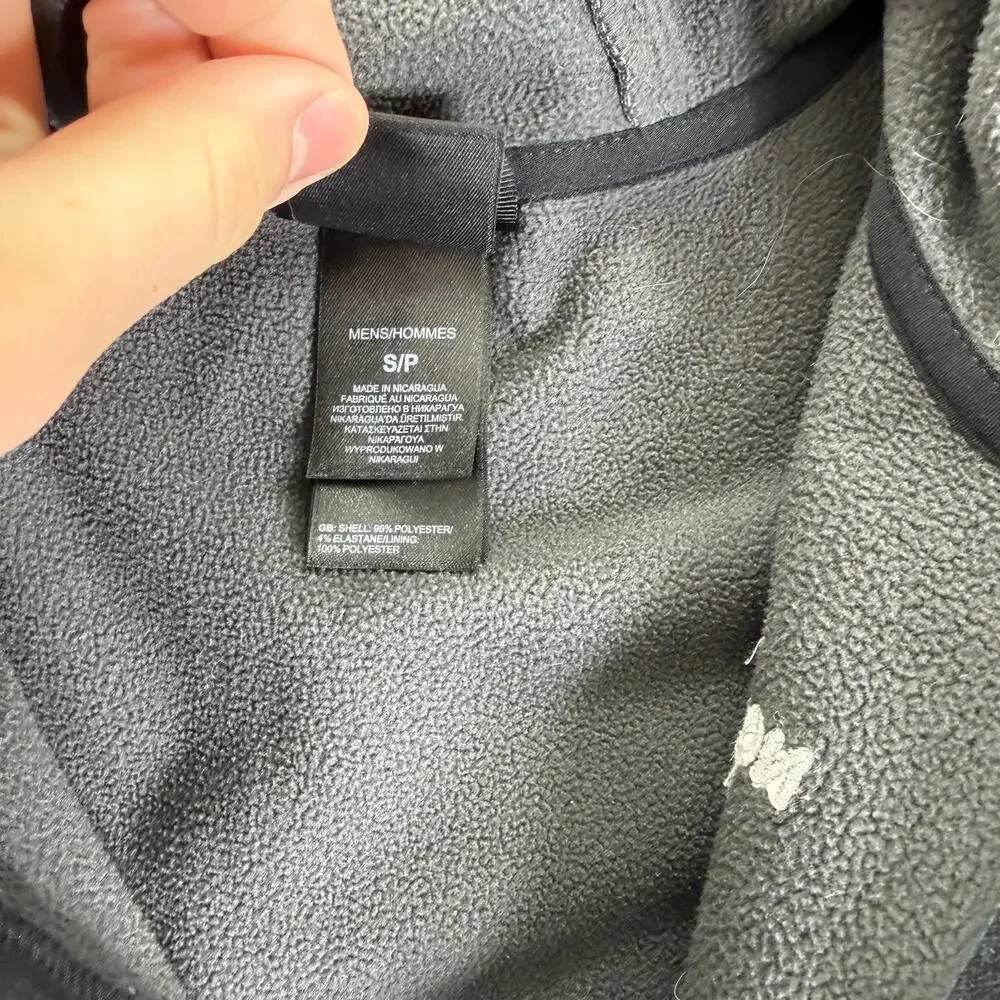 Men's North Face Softshell Full Zip Jacket Size Small Teal Blue Hooded Pullover